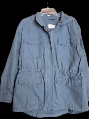 Universal Thread Goods Co. Casual Hooded Utility Jacket — Graphite